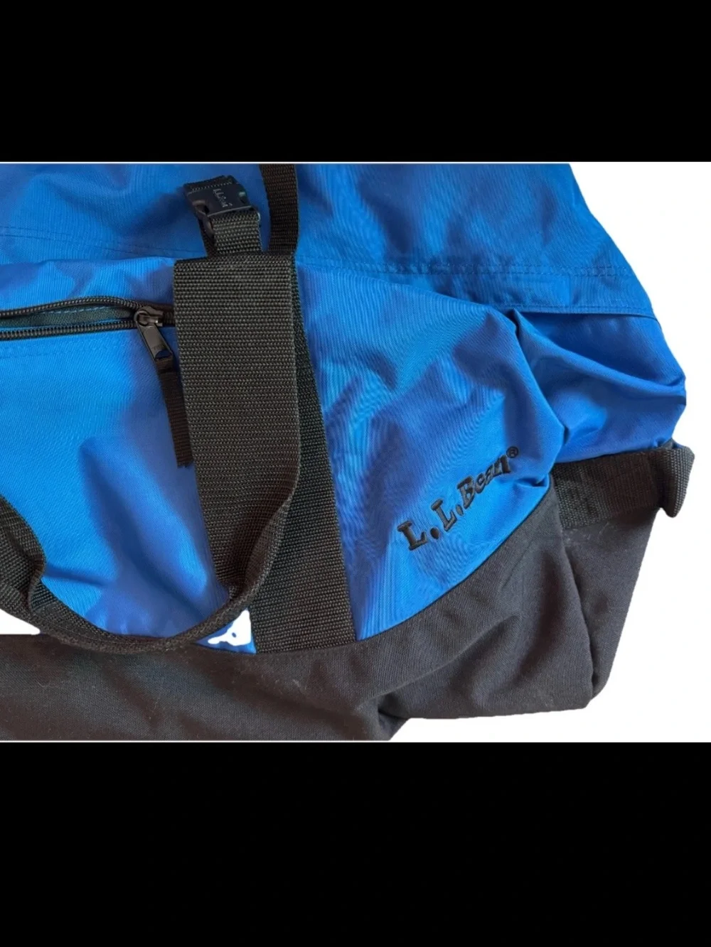 LL Bean Adventure Blue LG Duffle Travel Bag 0V274-CLEAN~Waterproof 26L x16Hx10D